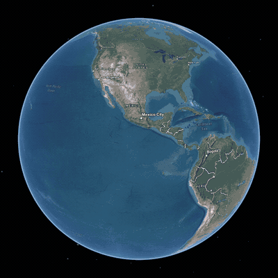 VoltGrid spinning 3D globe